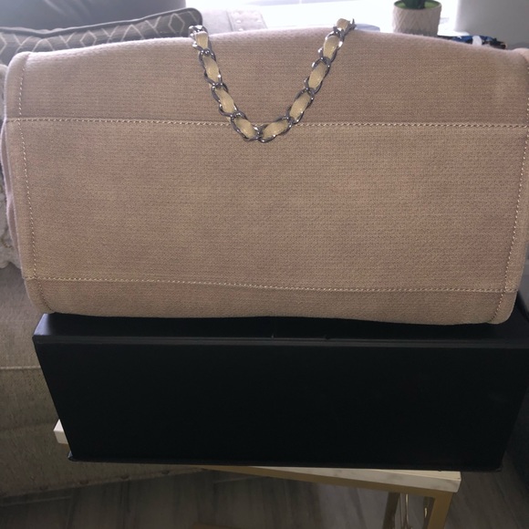 ***SOLD*** CHANEL Beige Canvas Deauville Large Tote Bag - Picture 8 of 16